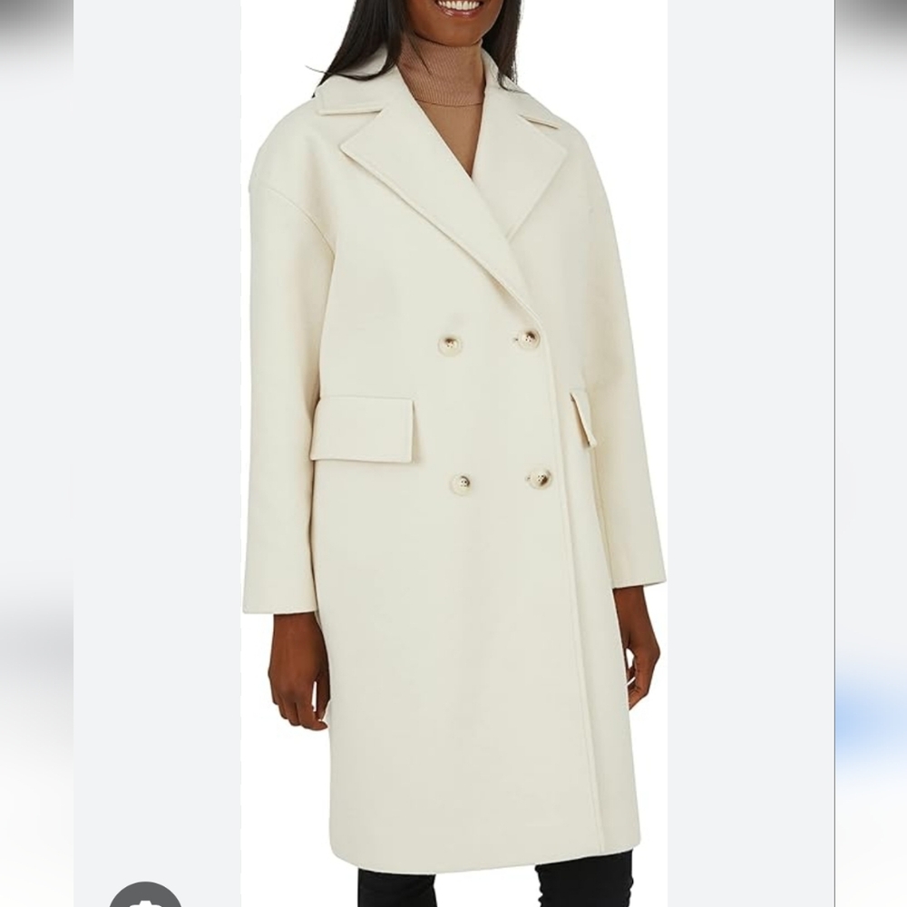 RACHEL Rachel Roy Women's Notch Lapel Double-Breasted Coat